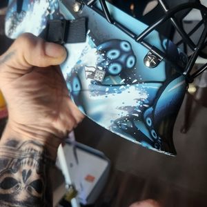 Phillip Grubauer signed helmet